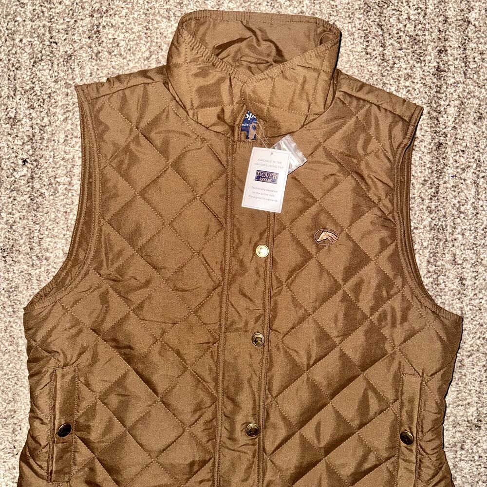 Dover Saddlery Brown Quilted Vest - Picture 8 of 11